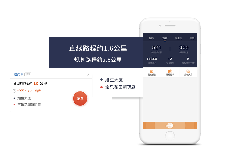 搶單/派單模式，百秒應(yīng)答